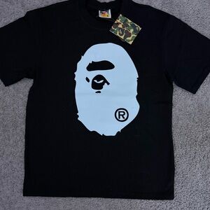 Bape Red and Black Short Sleeve Tee